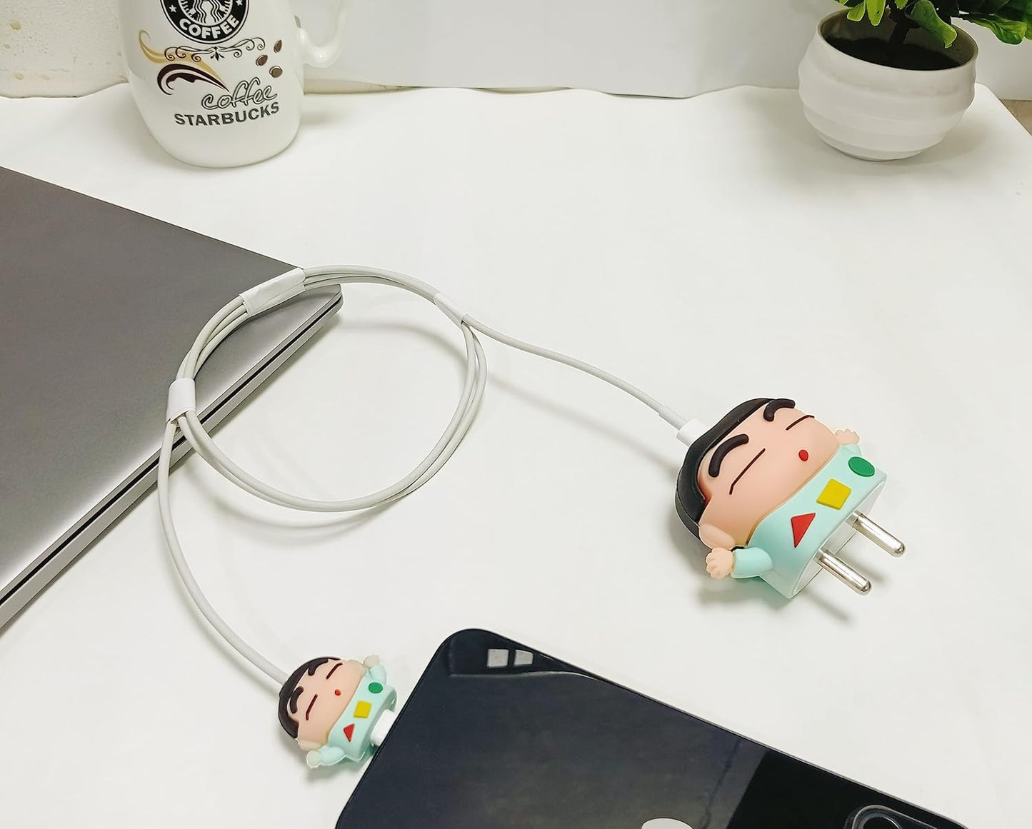 Shinchan 18W/20W iPhone Charger Cover – Playful Protection with Cute Design
