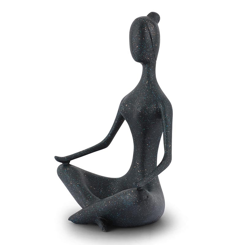 The Calm senses statues om yoga (size:14cm*22cm*35.5cm)