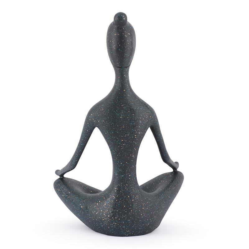 The Calm senses statues om yoga (size:14cm*22cm*35.5cm)
