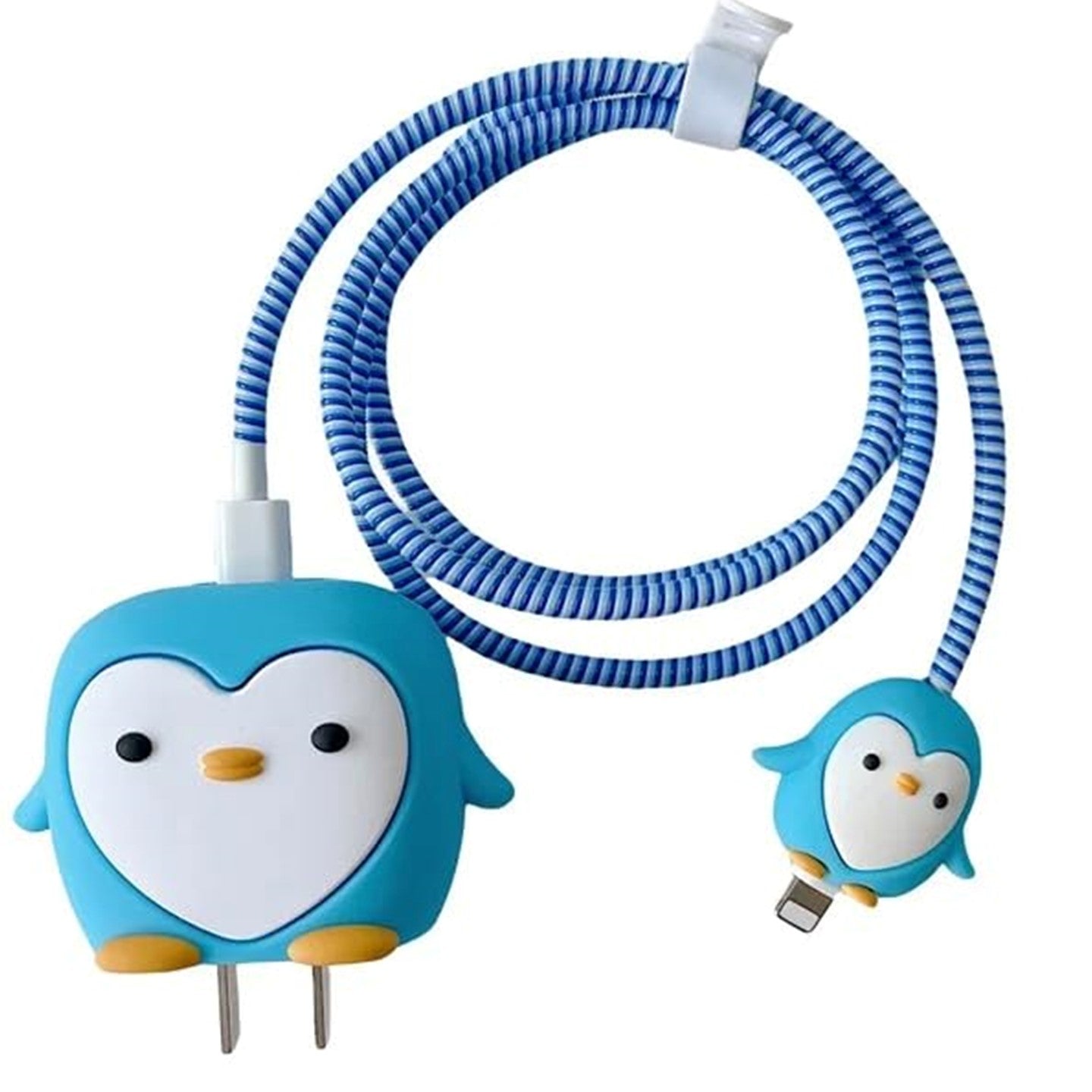 Blue Penguin 18W/20W iPhone Charger Cover – Playful Protection with Cute Design
