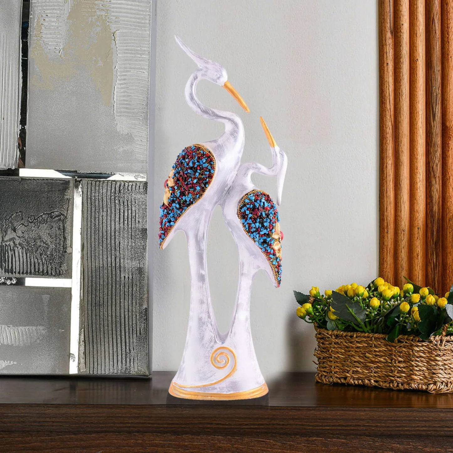 Good Luck Golden Swan Home Decor Showpiece, Idols, Figurine for Home Office Decor| Gift Item