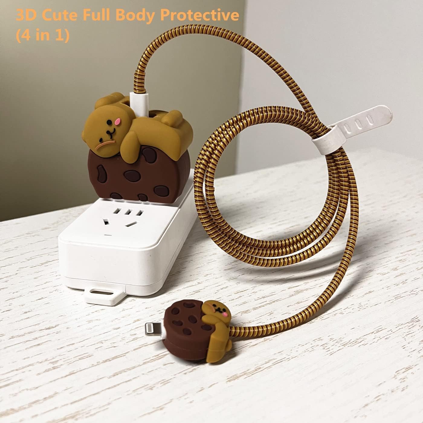 Cookie Bear 18W/20W iPhone Charger Cover – Playful Protection with Cute Design