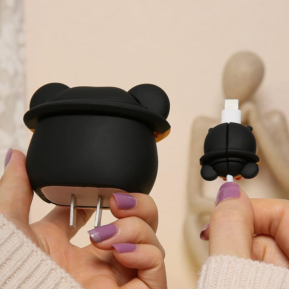 Minnie Mouse Flower Bow 18W/20W iPhone Charger Cover – Playful Protection with Cute Design