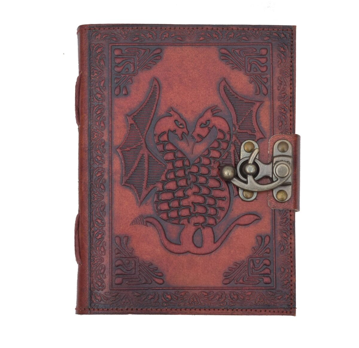 Twin Dragon Leather Journal