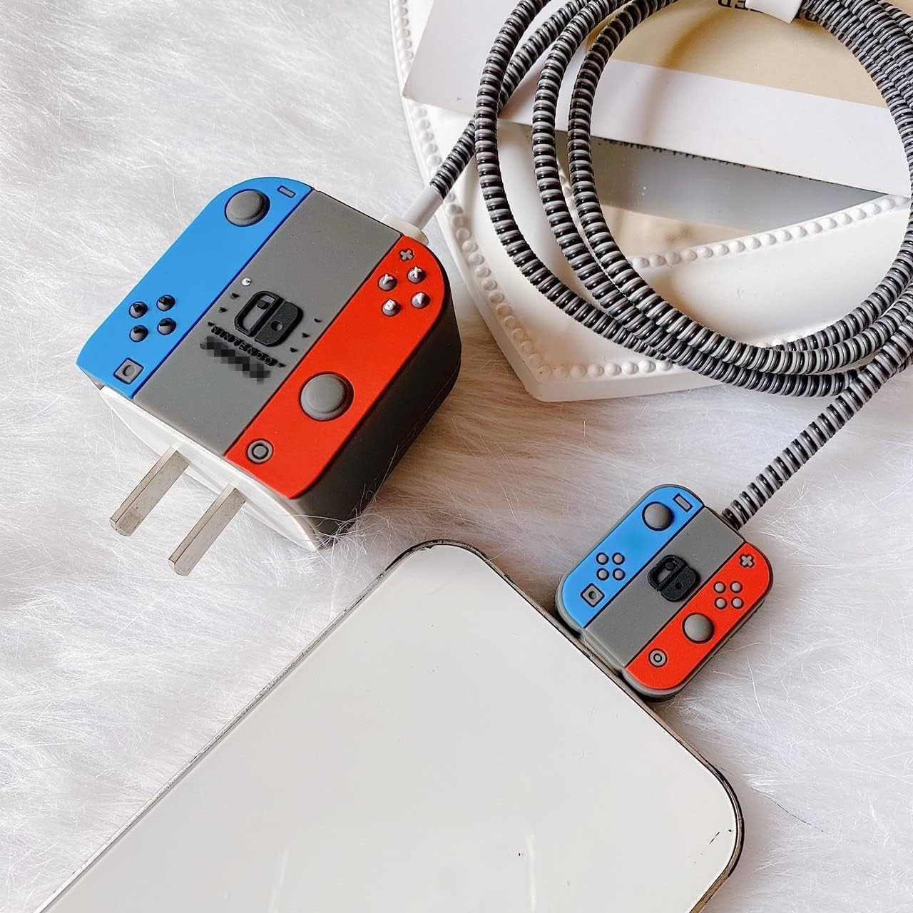 Nintendo Switch 18W/20W iPhone Charger Cover – Playful Protection with Cute Design