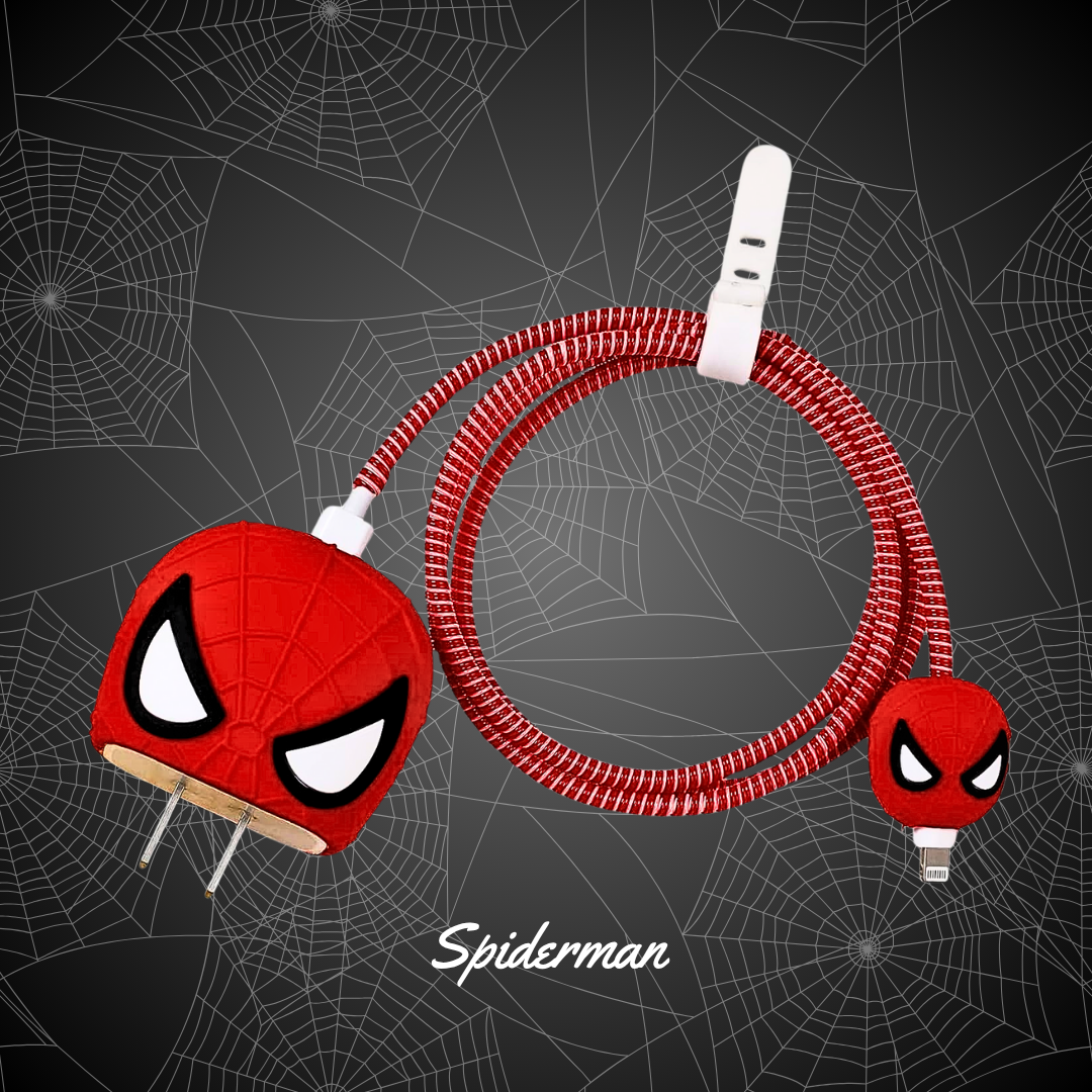 Spiderman iPhone 18W/20W Charger Cover – Playful Protection with Cute Design