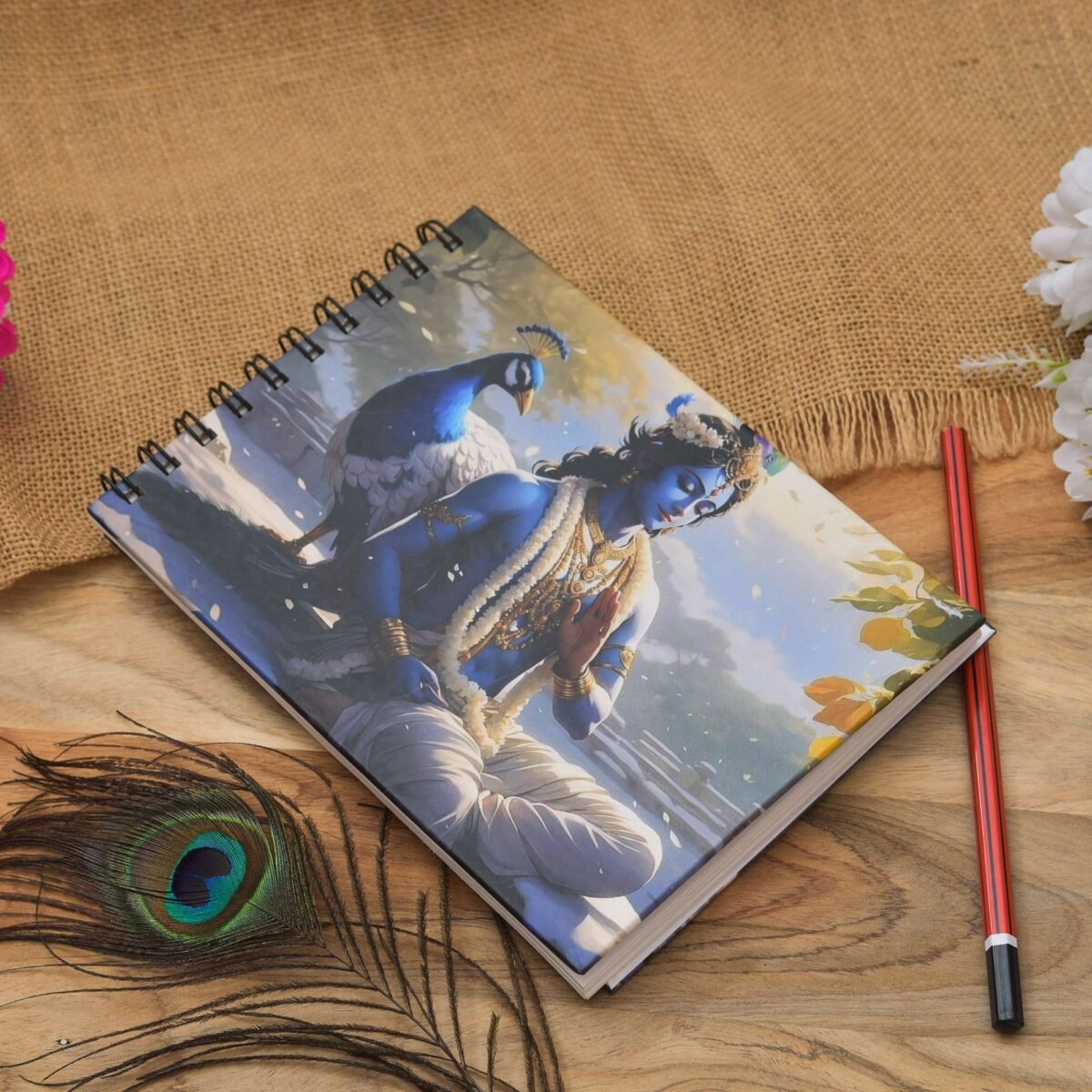 Lord Krishna Style Notepad