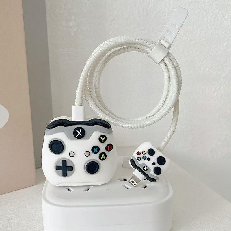 White Xbox Controller 18W/20W iPhone Charger Cover – Playful Protection with Cute Design