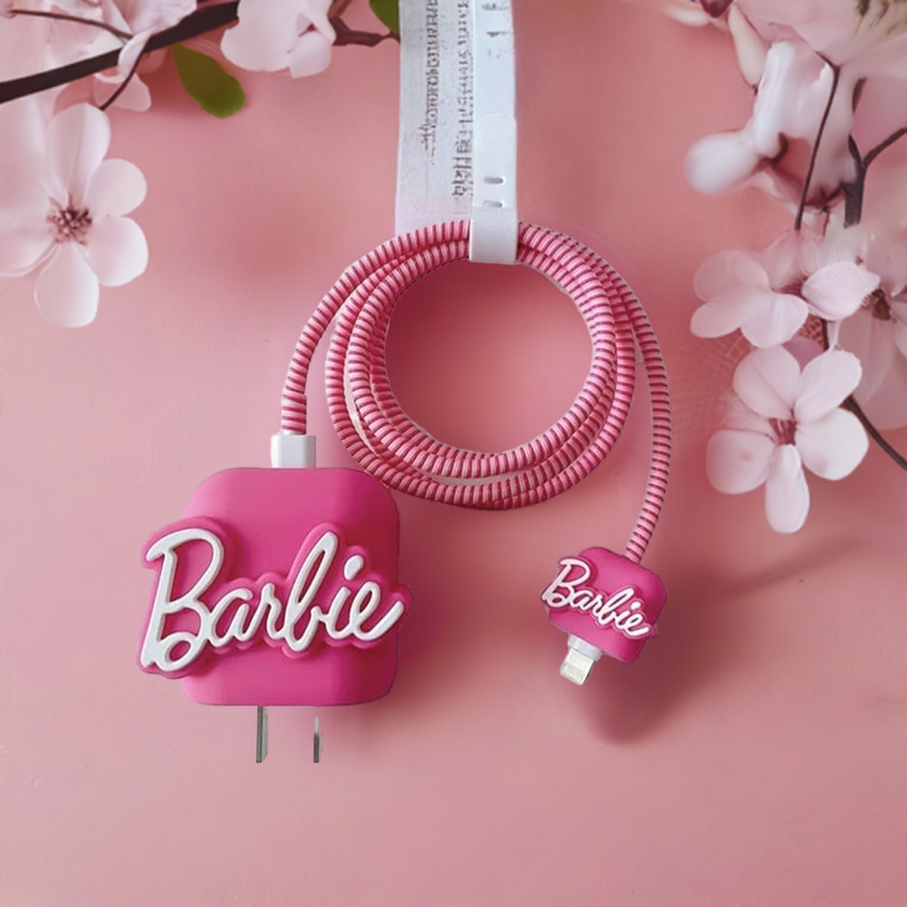 Barbie 18W/20W iPhone Charger Cover – Stylish Silicone Protection with Iconic Charm | FunkiIndia