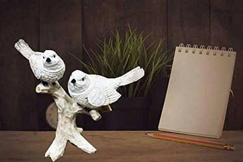 Handcrafted Resin Bird Couple Showpiece for Home Décor