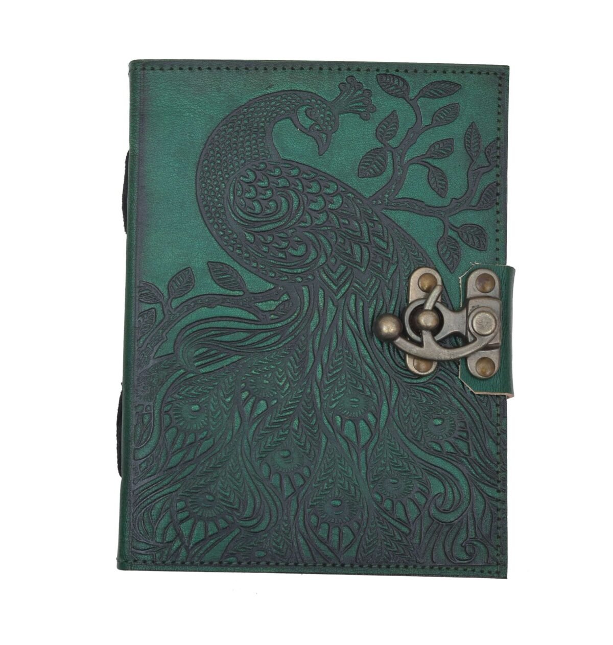 Peacock Leather Journal