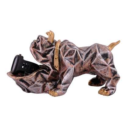 Cool Dog Showpiece with Plate for Home Dcor Item | Kitchen,Bedroom,Office,Dinning Table Decorative Item