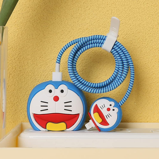 Doraemon iPhone 18W/20W Charger Cover – Playful Protection with Cute Design
