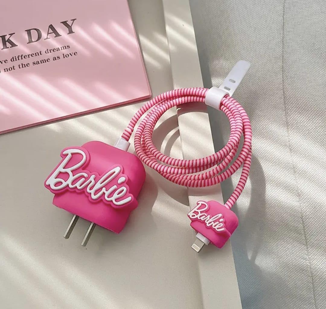 Barbie 18W/20W iPhone Charger Cover – Stylish Silicone Protection with Iconic Charm | FunkiIndia