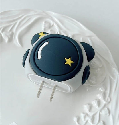 Dark Astronaut 18W/20W iPhone Charger Cover – Playful Protection with Cute Design