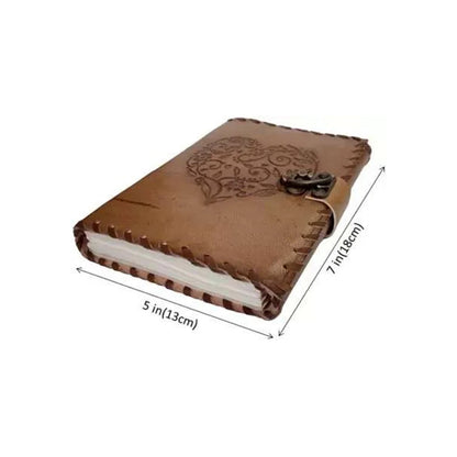 Mandala Design Vintage Leather Diary with Lock