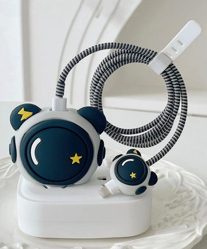 Dark Astronaut 18W/20W iPhone Charger Cover – Playful Protection with Cute Design