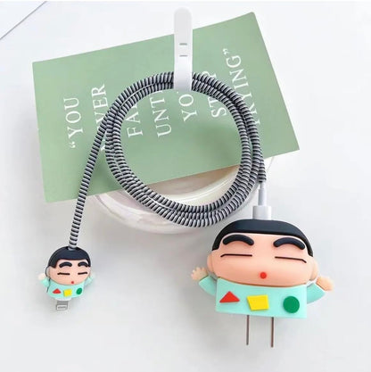 Shinchan 18W/20W iPhone Charger Cover – Playful Protection with Cute Design