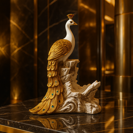 Royal Peacock Wine Bottle Holder