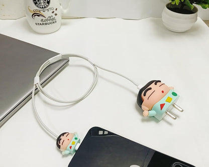 Shinchan 18W/20W iPhone Charger Cover – Playful Protection with Cute Design