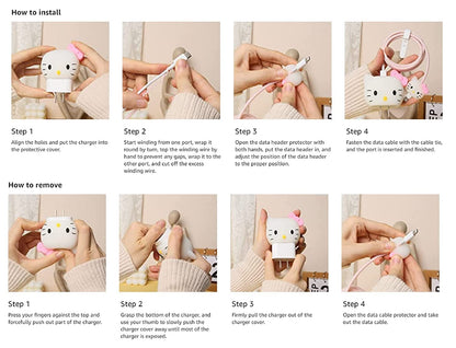 White Astronaut 18W/20W iPhone Charger Cover – Playful Protection with Cute Design
