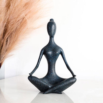 The Calm senses statues om yoga (size:14cm*22cm*35.5cm)