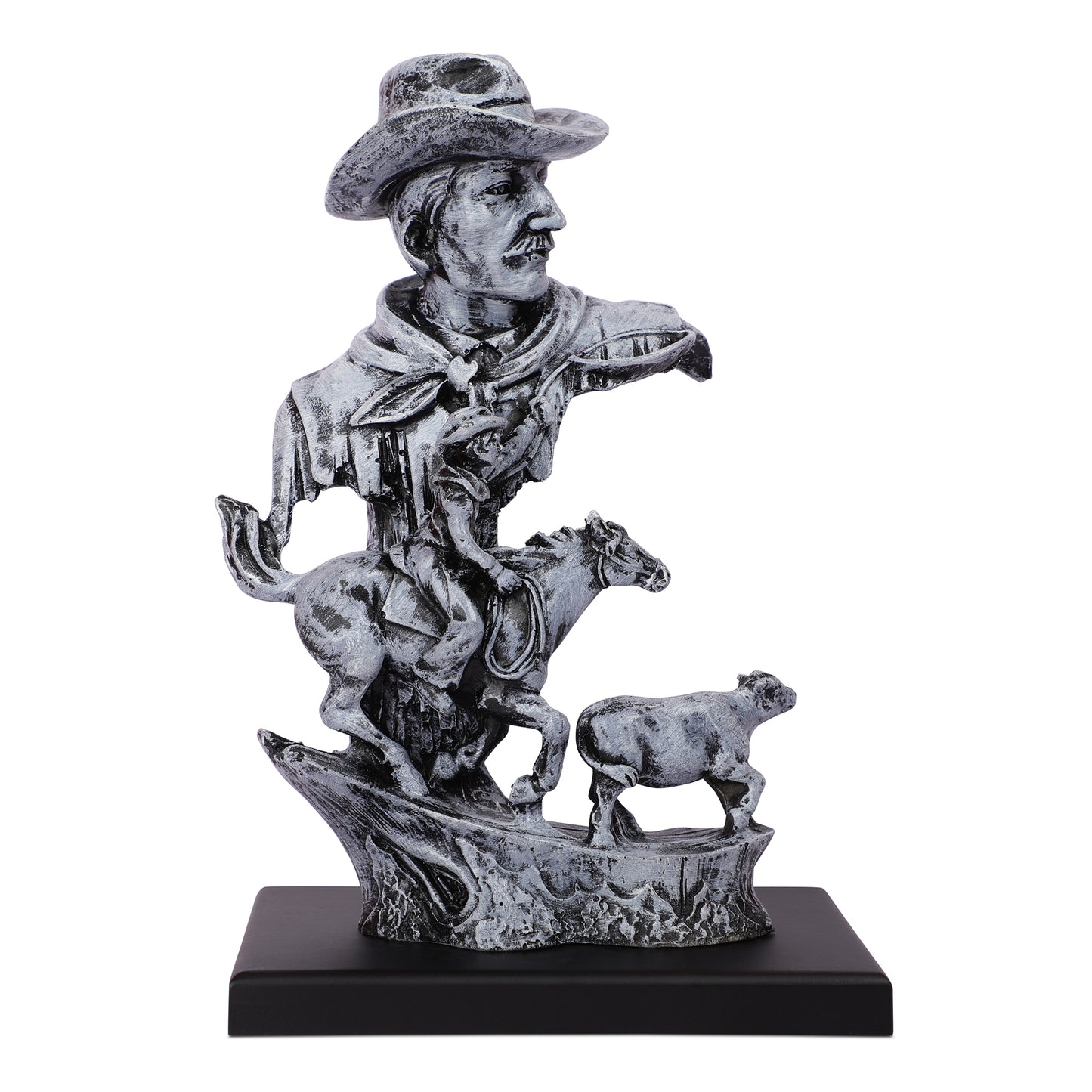 Cowboy with the rope statue