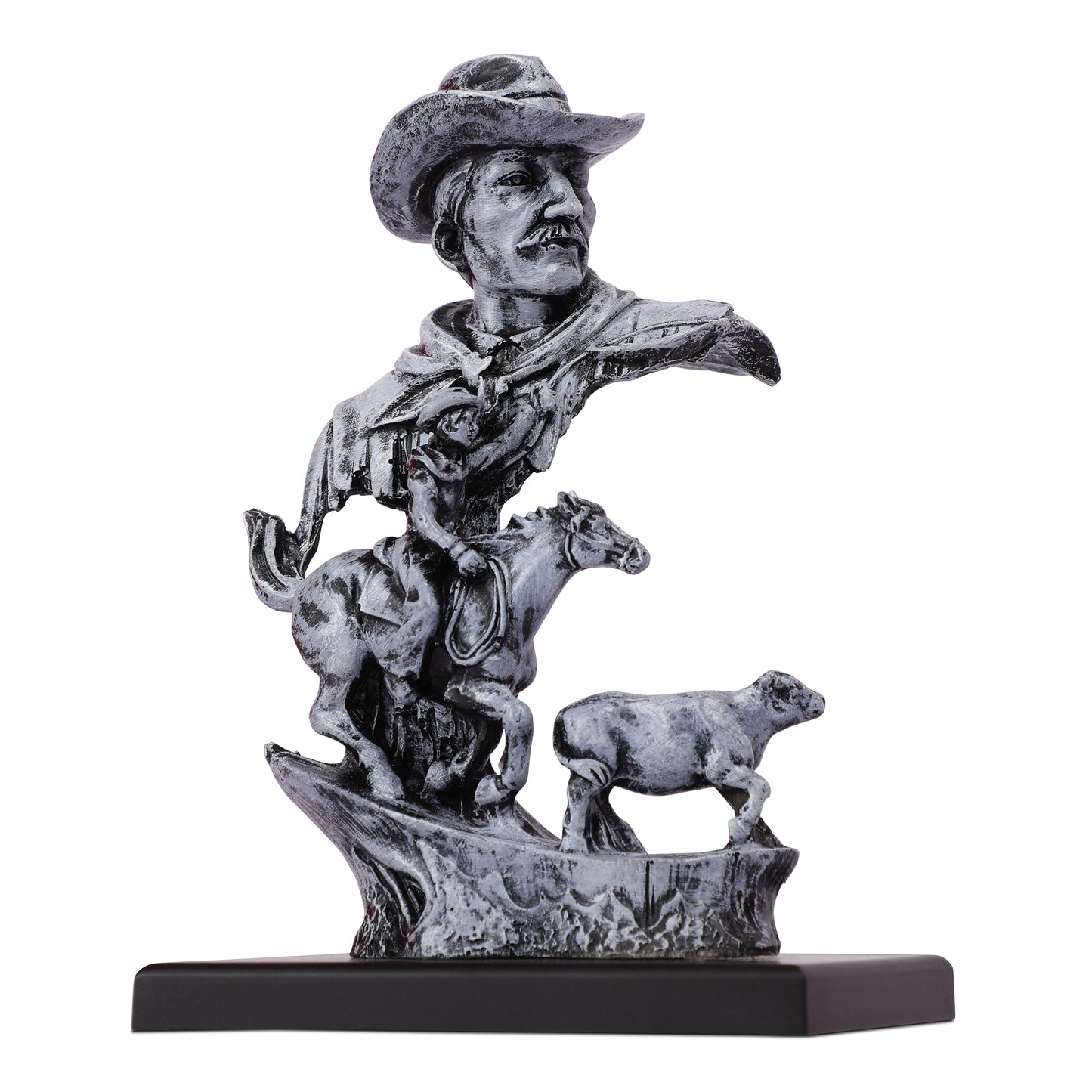 Cowboy with the rope statue