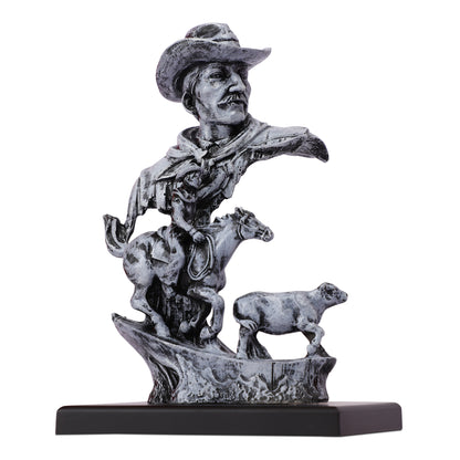 Cowboy with the rope statue
