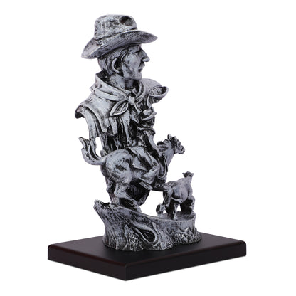 Cowboy with the rope statue