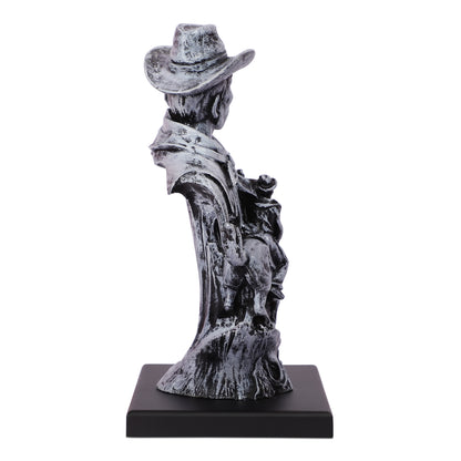 Cowboy with the rope statue