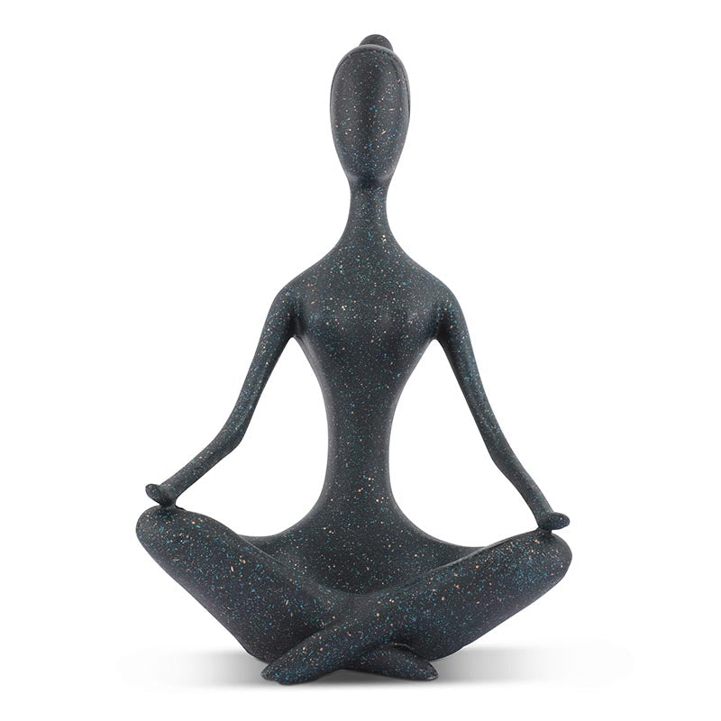 The Calm senses statues om yoga (size:14cm*22cm*35.5cm)