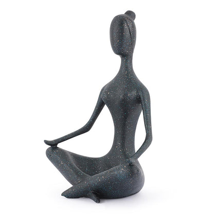 The Calm senses statues om yoga (size:14cm*22cm*35.5cm)