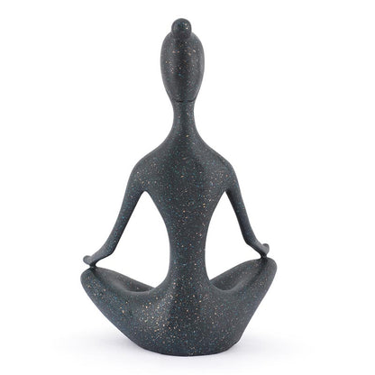 The Calm senses statues om yoga (size:14cm*22cm*35.5cm)