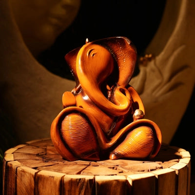 Wood Ganesha