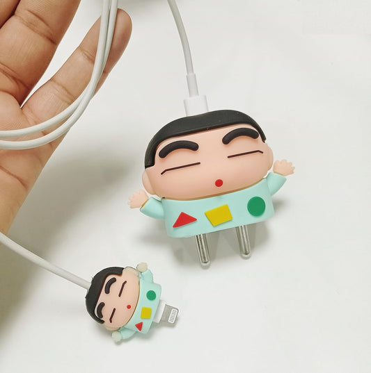 Shinchan 18W/20W iPhone Charger Cover – Playful Protection with Cute Design