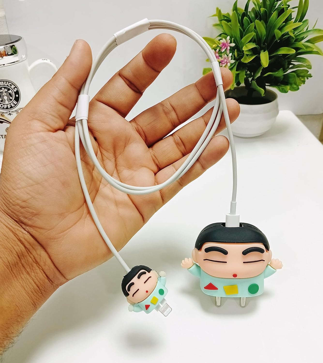 Shinchan 18W/20W iPhone Charger Cover – Playful Protection with Cute Design