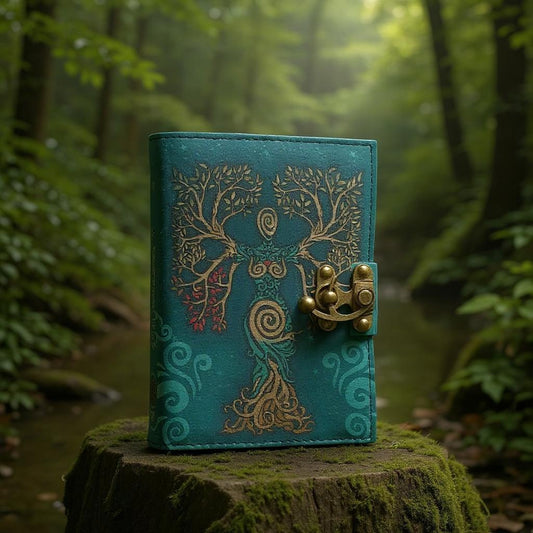 Goddess Tree of Life Leather Diary