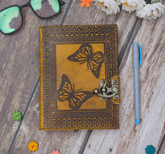 Butterflies Leather Journal