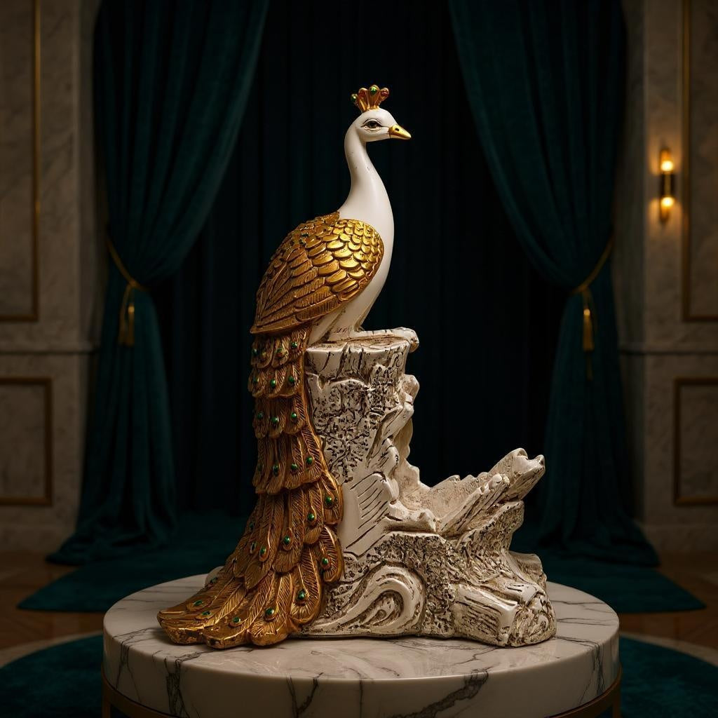 Royal Peacock Wine Bottle Holder