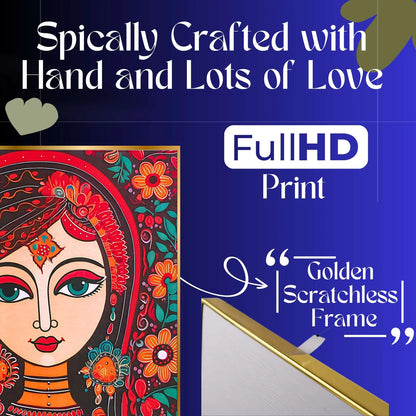  Elegant Golden Framed Wall Art Set 4