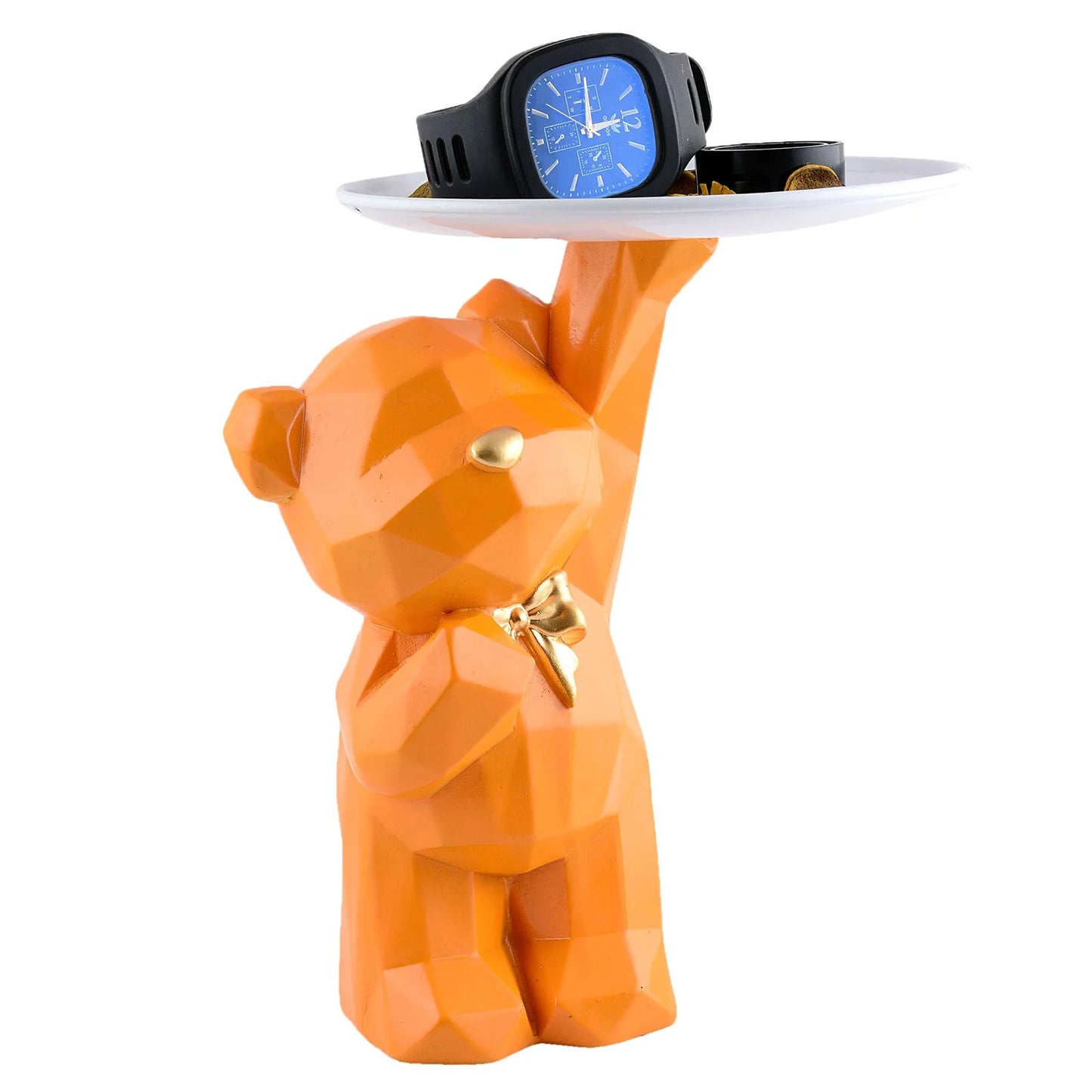 Cool Taddy Bear Showpiece for Home Decorative Showpiece | Taddy Bear with Paltter Statue for Home Decor Showpiece | Home Kitchen Decor | Office