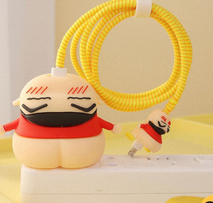 Bad Shinchan 18W/20W iPhone Charger Cover – Playful Protection with Cute Design