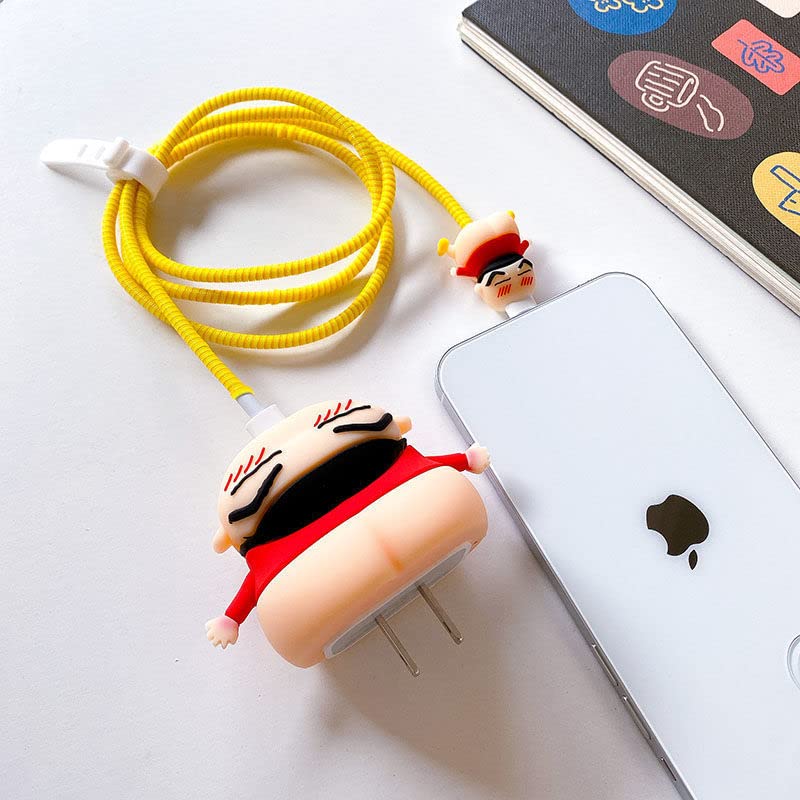 Bad Shinchan 18W/20W iPhone Charger Cover – Playful Protection with Cute Design