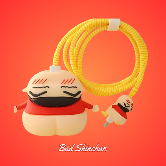 Bad Shinchan 18W/20W iPhone Charger Cover – Playful Protection with Cute Design
