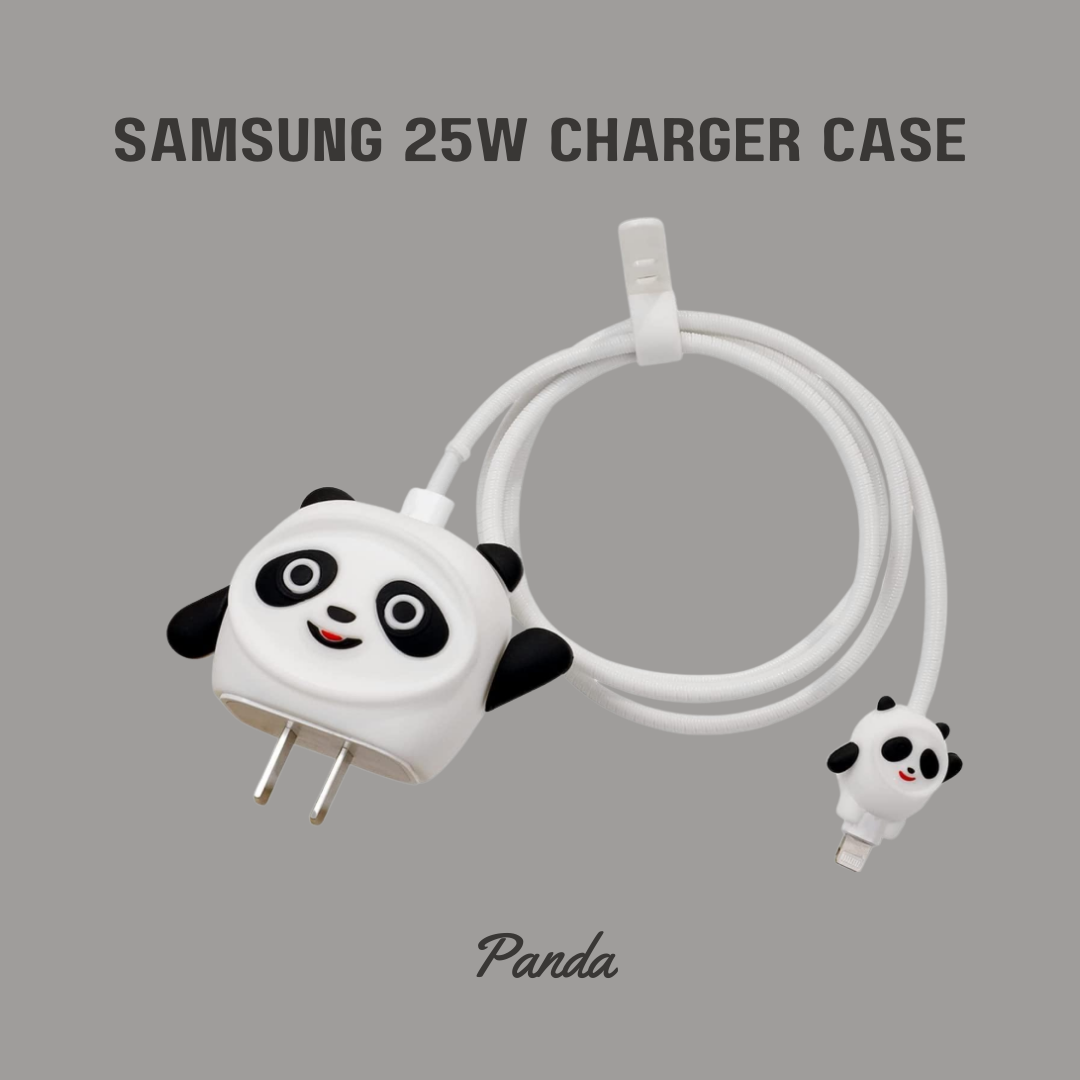Panda Samsung 25W Charger Cover – Adorable Protection with Cute Vibe