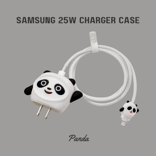Panda Samsung 25W Charger Cover – Adorable Protection with Cute Vibe