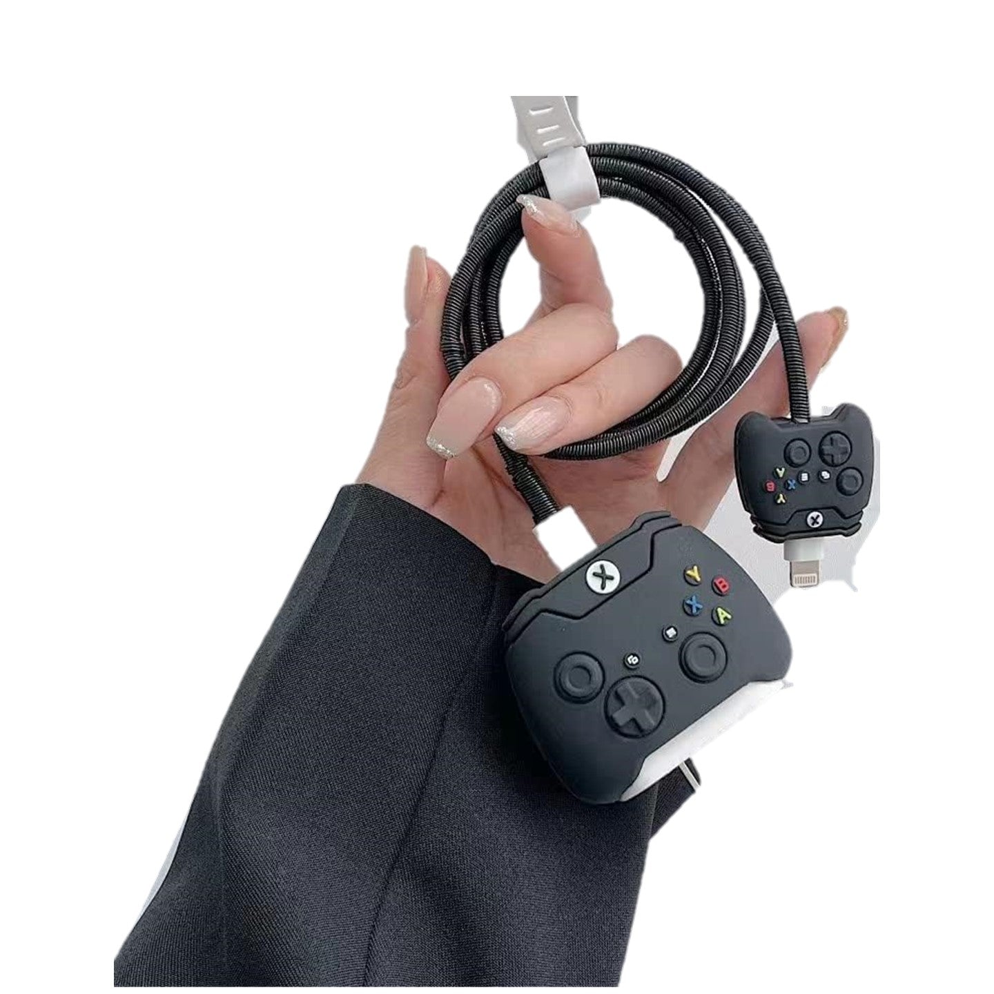 Black Xbox Controller 18W/20W iPhone Charger Cover – Playful Protection with Cute Design