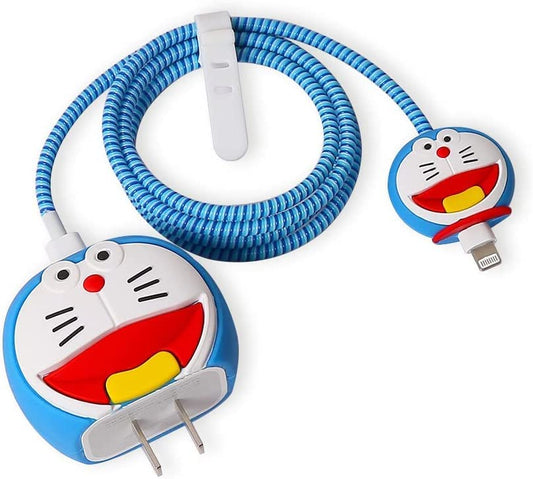 Doraemon-Blue  18W/20W iPhone Charger Cover – Playful Protection with Cute Design