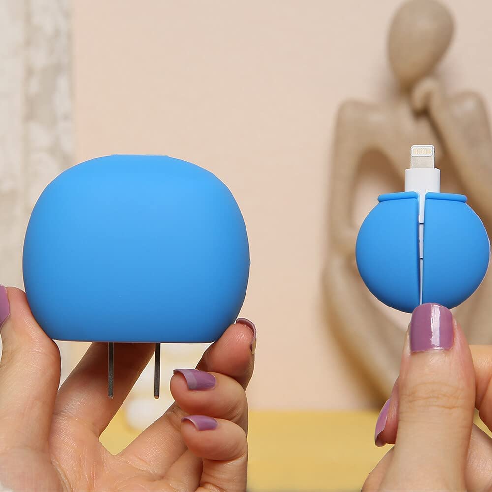Doraemon-Blue  18W/20W iPhone Charger Cover – Playful Protection with Cute Design